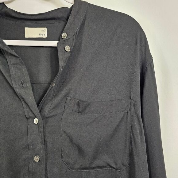 Aritzia Wilfred Free Long Sleeve Shirt Dress in Black - Size M - Picture 4 of 9